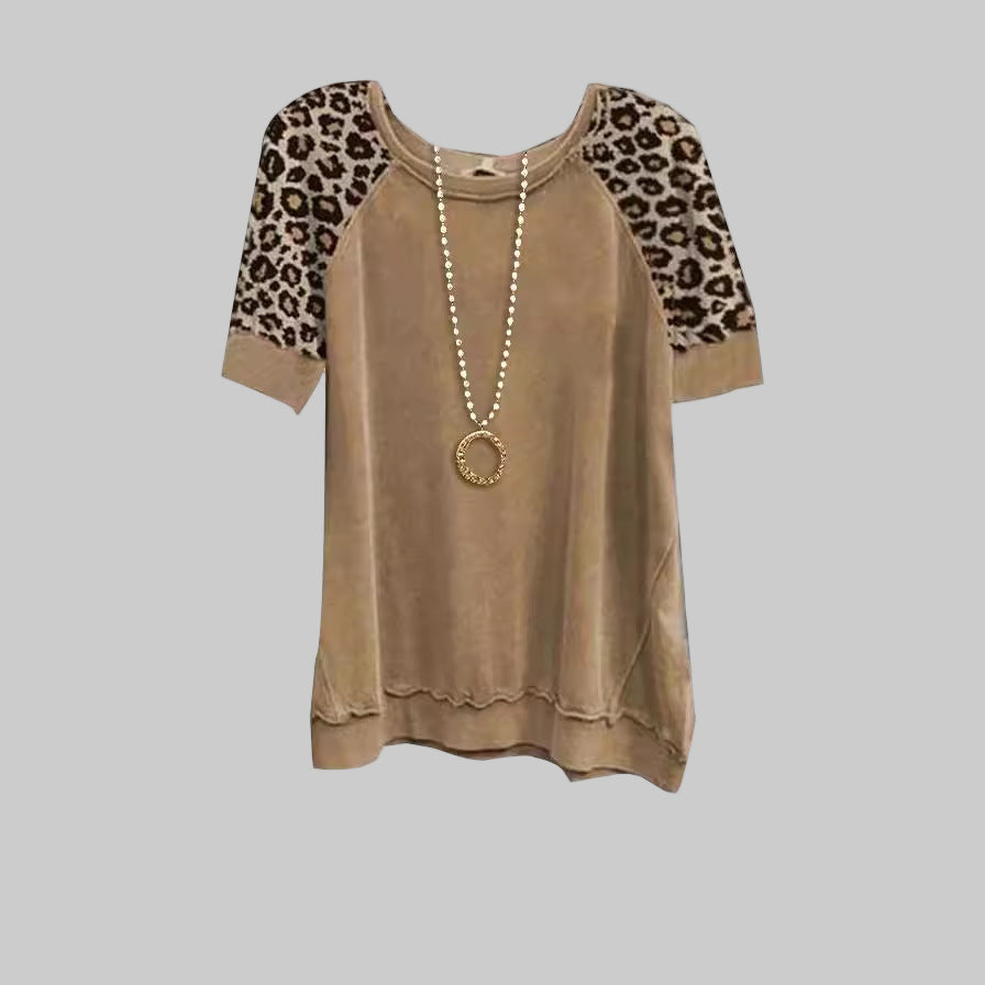 Veloria™ Casual Chic Leopard Top