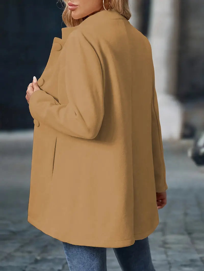 Solviera™ Elegant Buttoned Coat