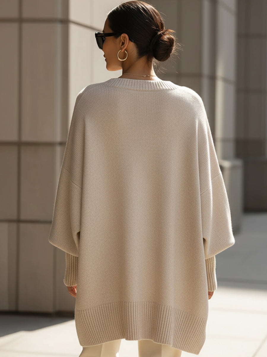 Elowra™ Asymmetric Knit Sweater