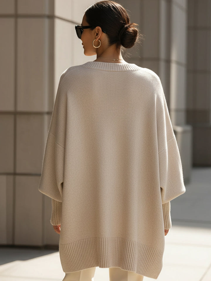 Elowra™ Asymmetric Knit Sweater