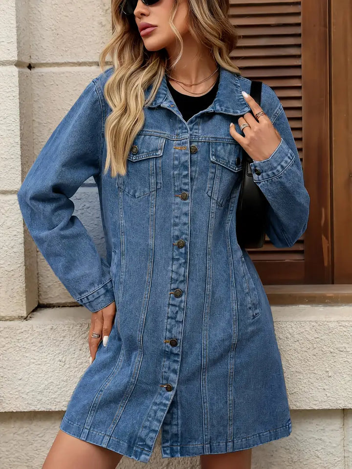 Brielle™ Longline Denim Shacket