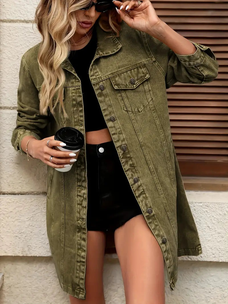 Brielle™ Longline Denim Shacket
