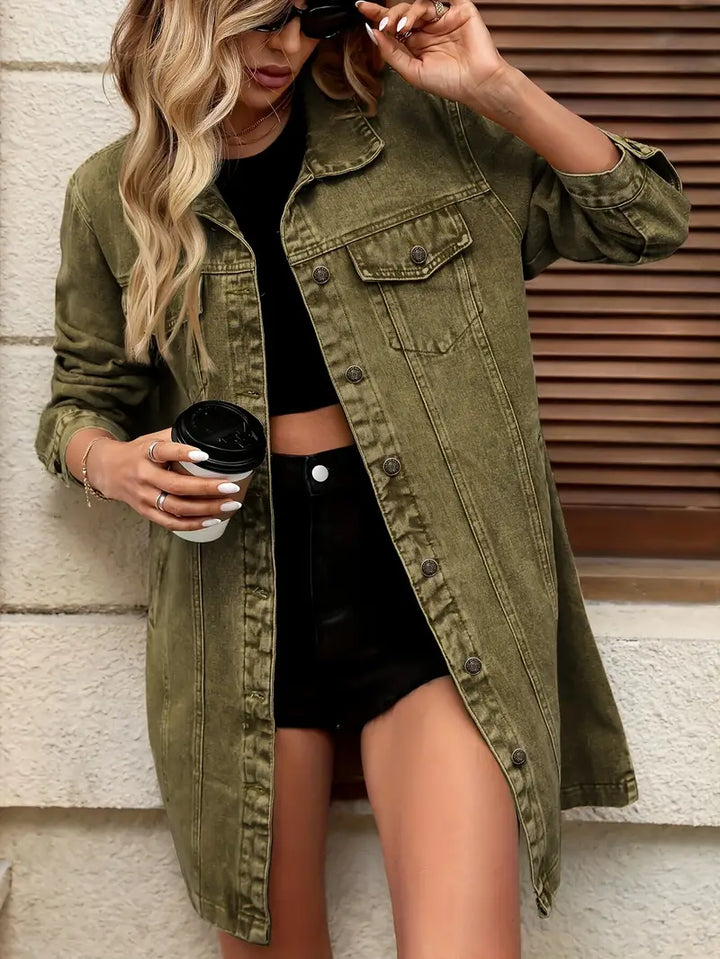 Brielle™ Longline Denim Shacket