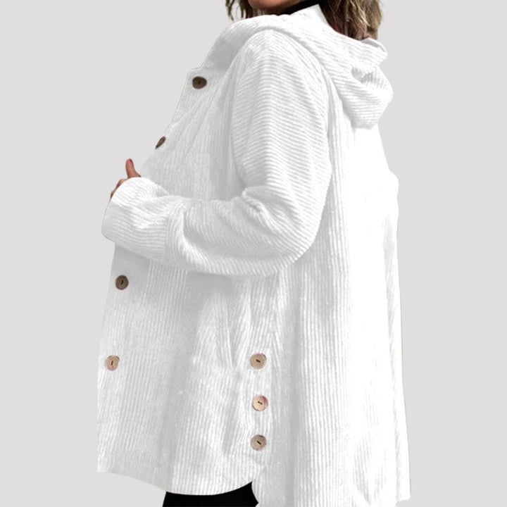Velmora™ Corduroy Hooded Jacket