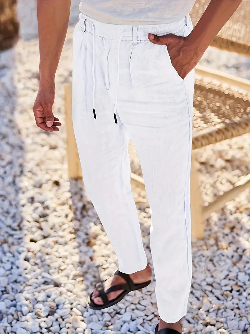 Soren™ – Coastal Linen Drawstring Pants
