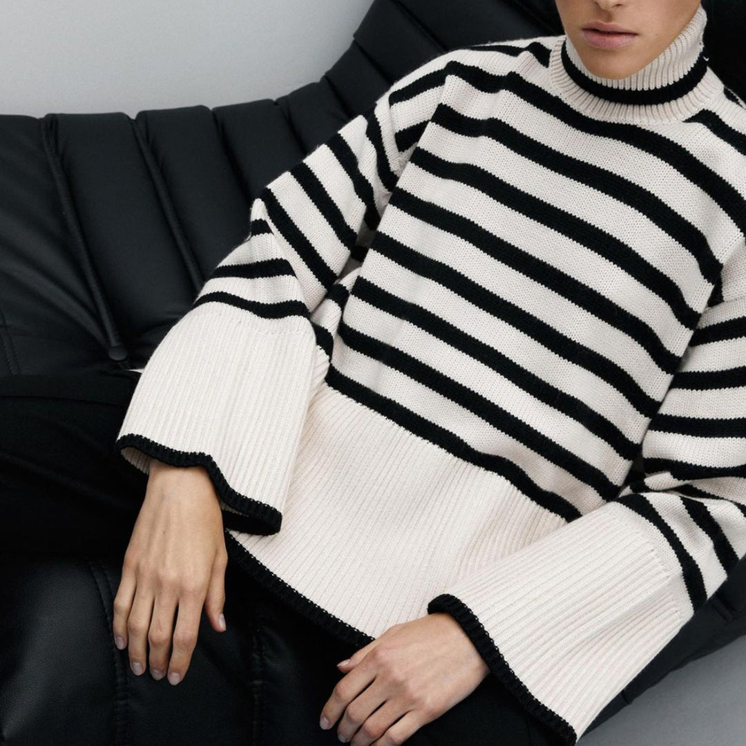 Marceri™ Striped Knit Sweater