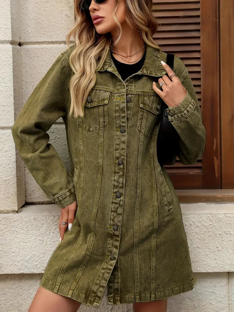 Brielle™ Longline Denim Shacket