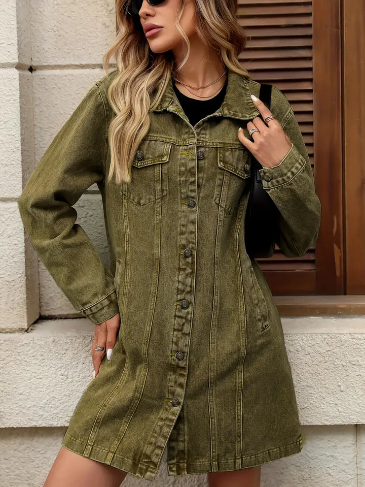 Brielle™ Longline Denim Shacket