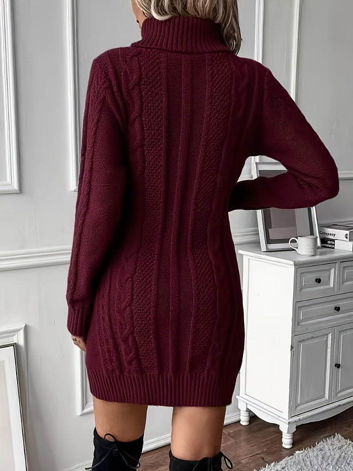 Marelyn™ Knit Turtleneck Dress