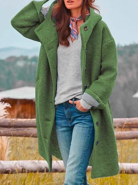 Rowena – Oversized Button-Front Coat
