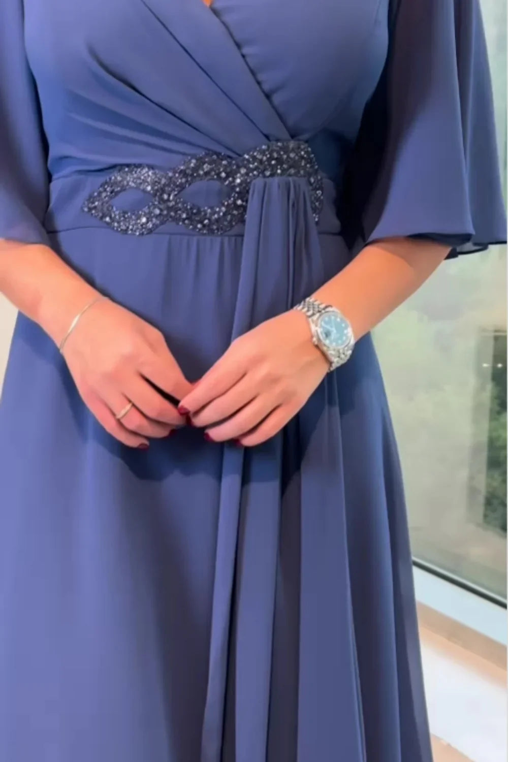 Liriana™ Elegant Midi Dress