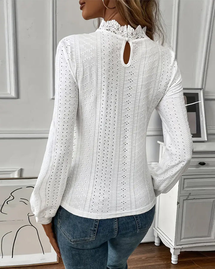 Elavine™ Classic Lace Long Sleeve Top