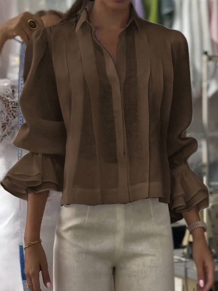 Elanora™ Ruffle Sleeve Blouse