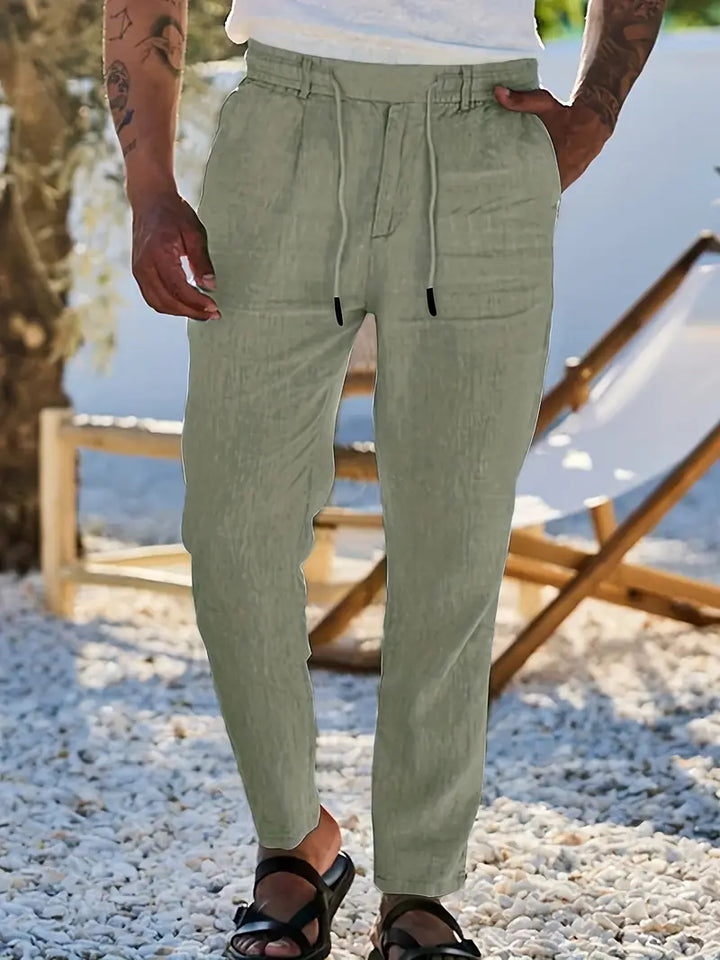 Soren™ – Coastal Linen Drawstring Pants