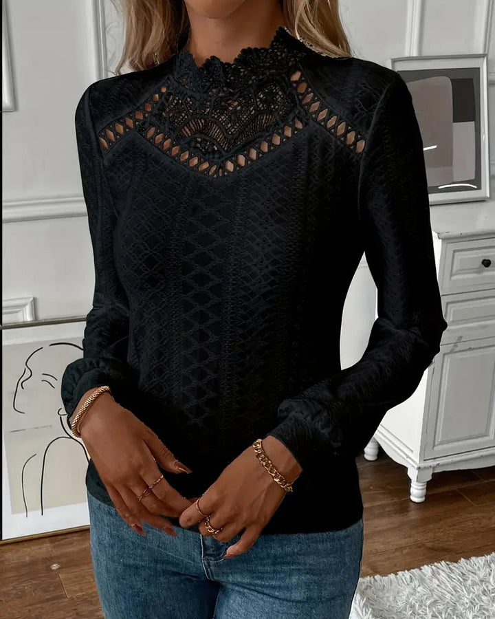 Elavine™ Classic Lace Long Sleeve Top