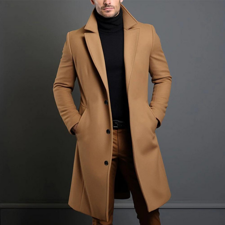 Valmorra™ Midnight Wool Overcoat