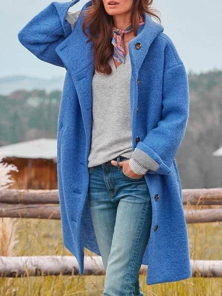 Rowena – Oversized Button-Front Coat