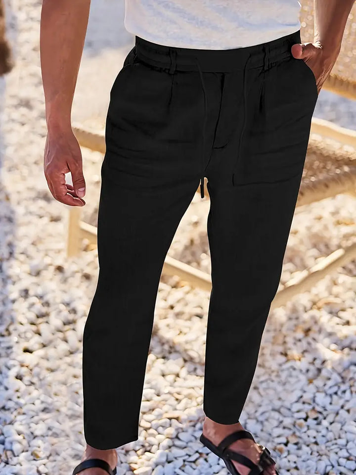 Soren™ – Coastal Linen Drawstring Pants