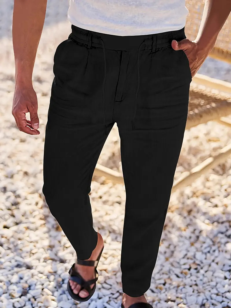 Soren™ – Coastal Linen Drawstring Pants