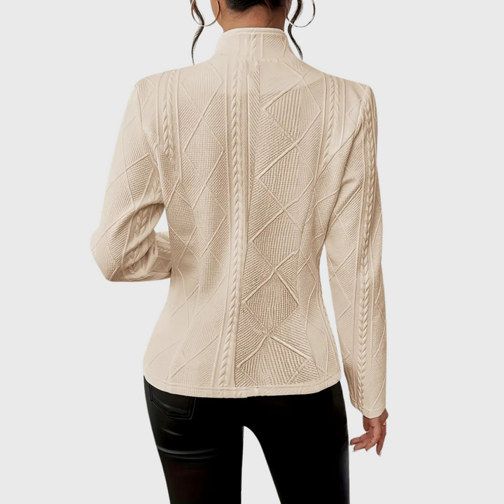 Sylvara™ Textured Button Blazer