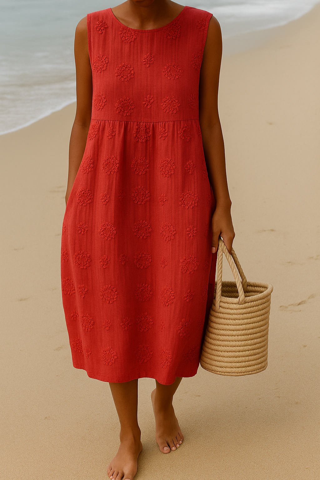 Evalora™ Elegant Floral Dress