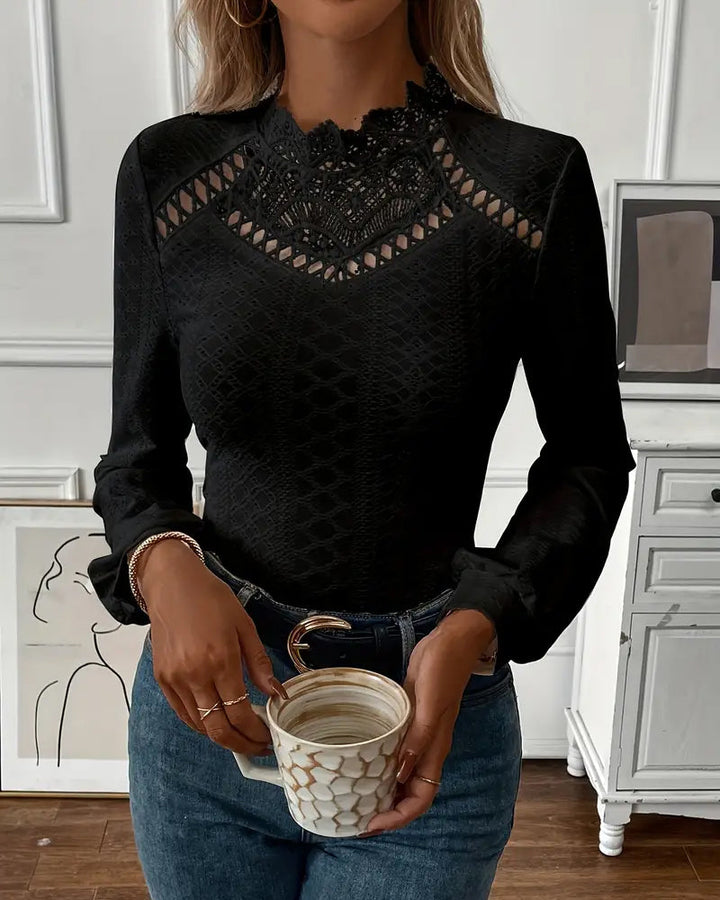 Elavine™ Classic Lace Long Sleeve Top