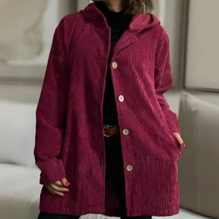 Velmora™ Corduroy Hooded Jacket