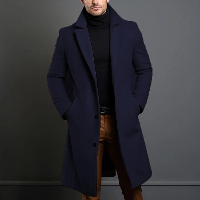 Valmorra™ Midnight Wool Overcoat