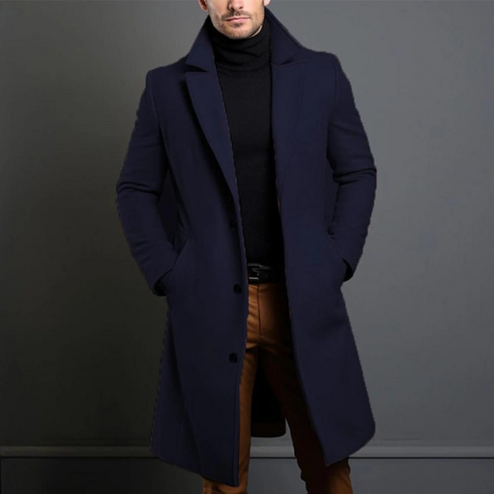 Valmorra™ Midnight Wool Overcoat