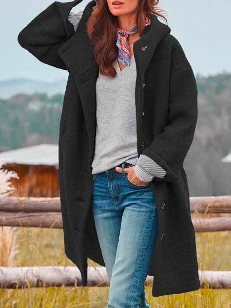 Rowena – Oversized Button-Front Coat