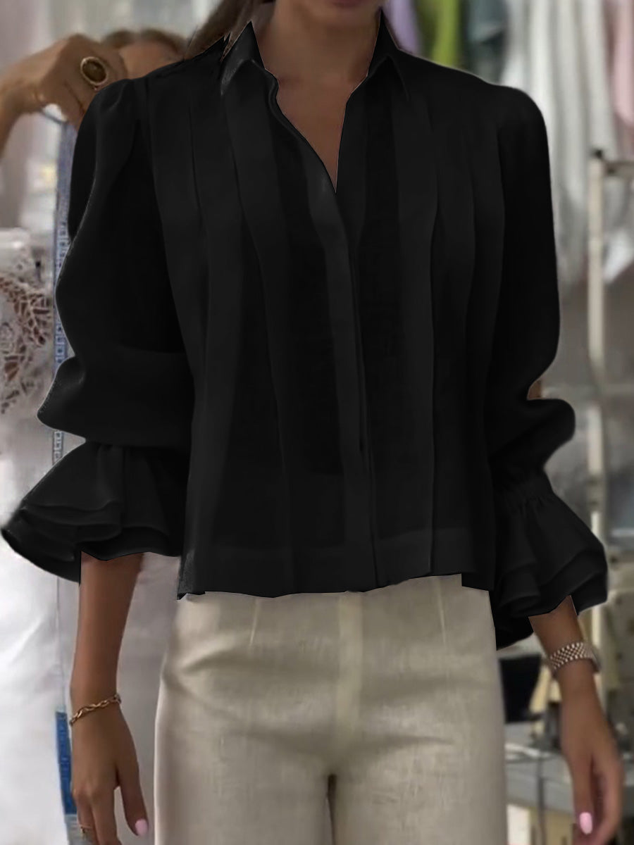 Elanora™ Ruffle Sleeve Blouse