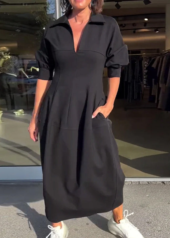 Mara™ – Collared Utility Midi Dress