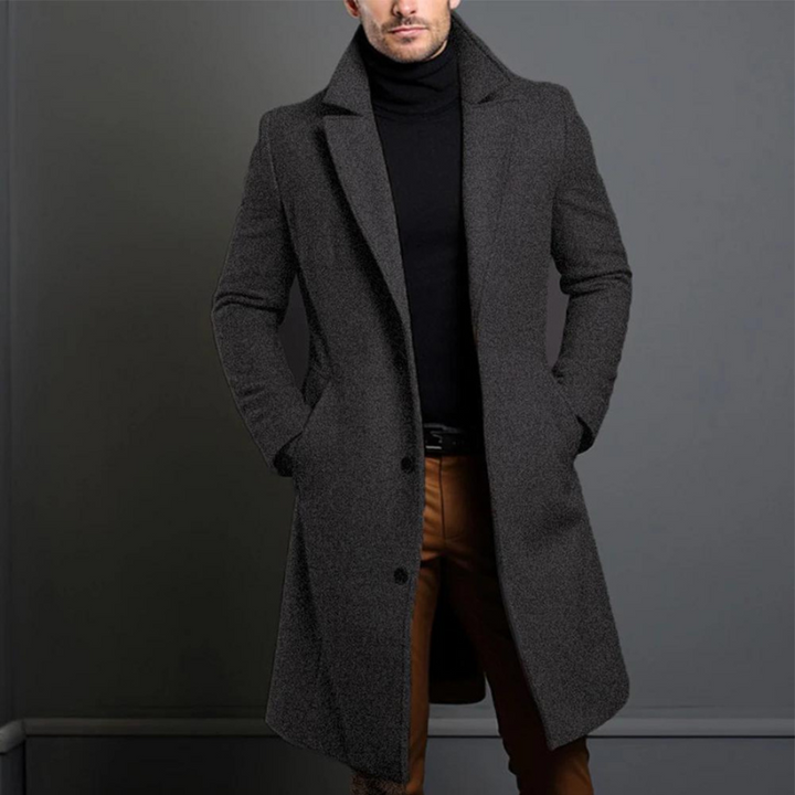 Valmorra™ Midnight Wool Overcoat