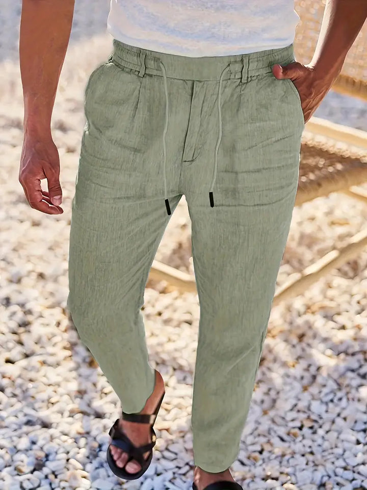 Soren™ – Coastal Linen Drawstring Pants