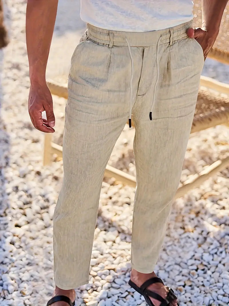 Soren™ – Coastal Linen Drawstring Pants