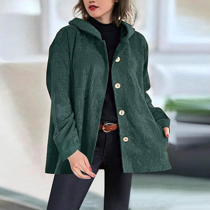Velmora™ Corduroy Hooded Jacket