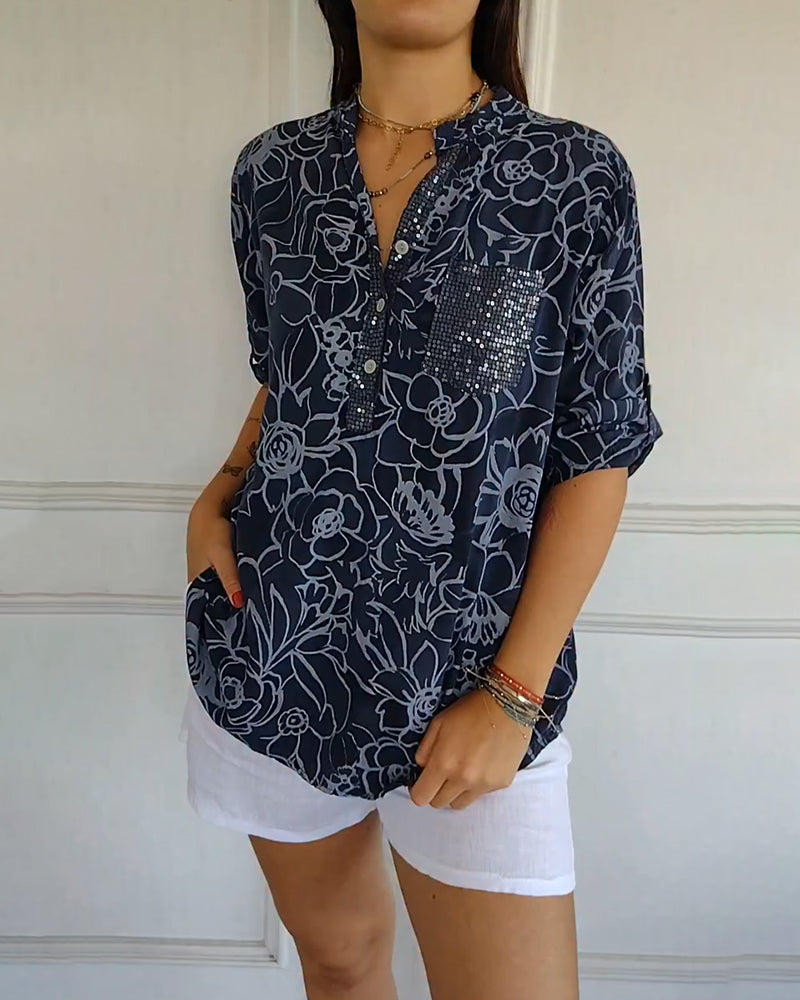 Floraya™ Floral Print Blouse