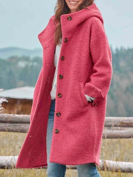 Rowena – Oversized Button-Front Coat