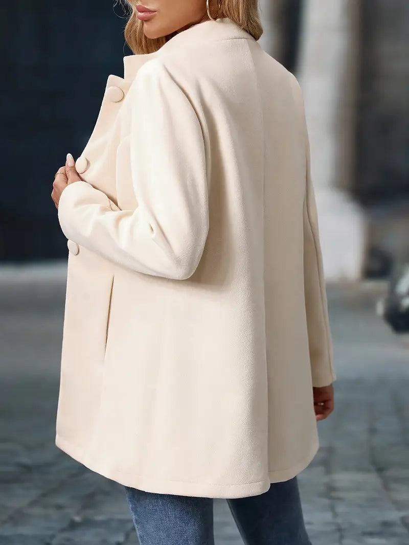Solviera™ Elegant Buttoned Coat