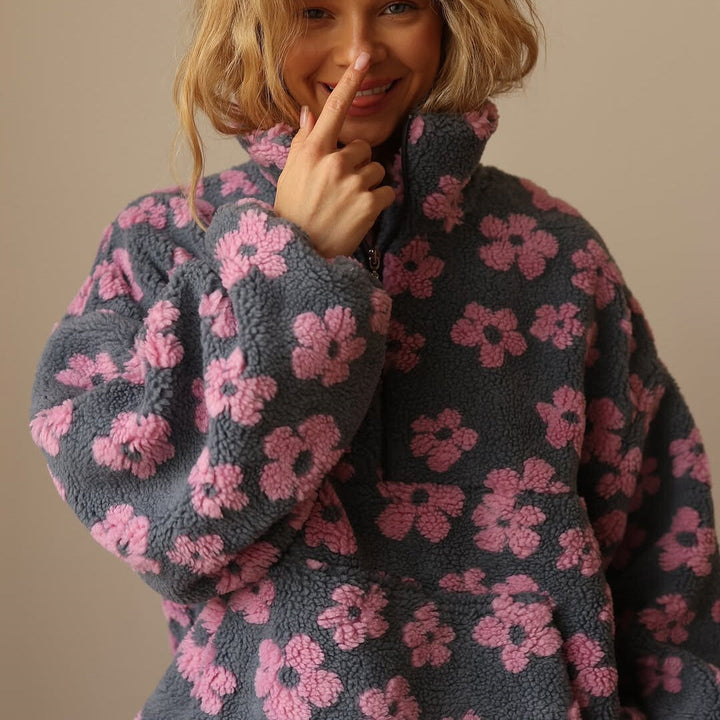Lunelle™ Floral Fleece Pullover