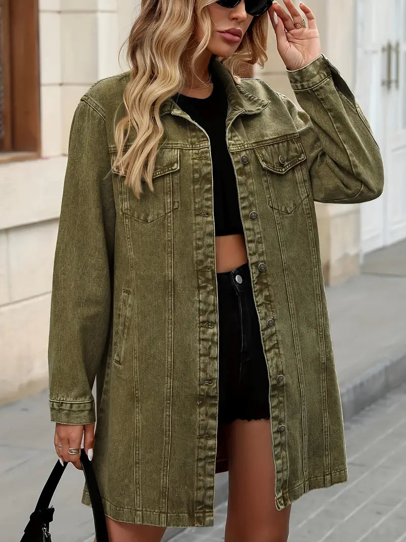 Brielle™ Longline Denim Shacket