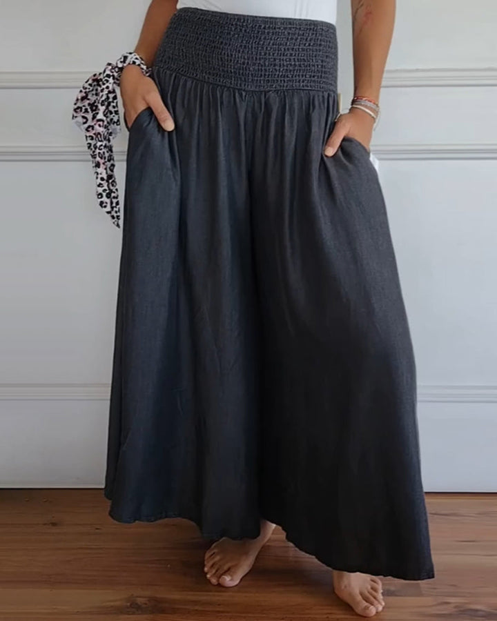 Zara™ – Smocked Waist Flow Pants