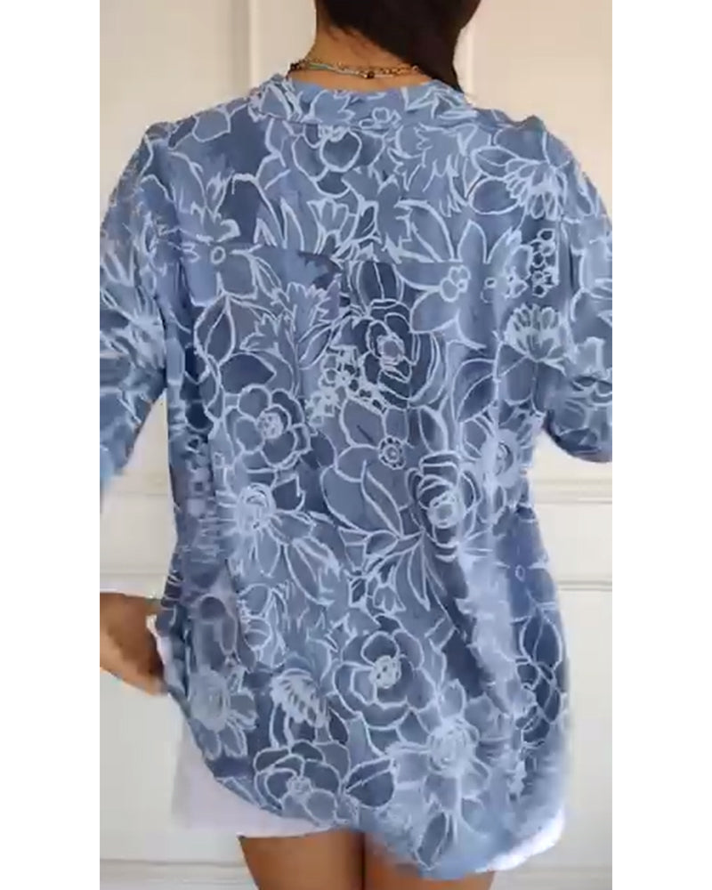 Floraya™ Floral Print Blouse