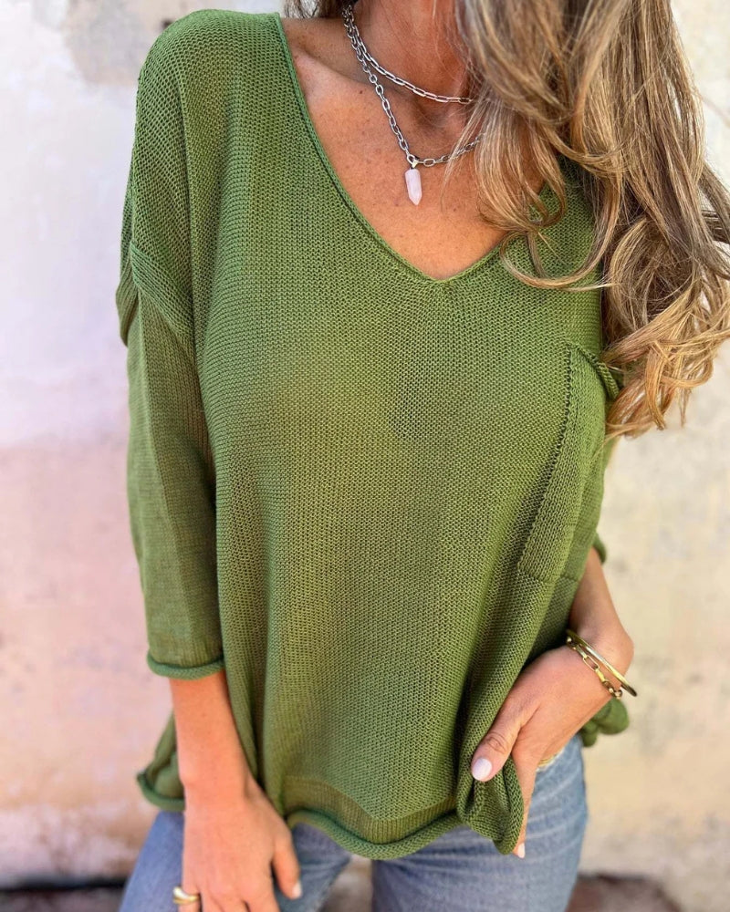 Zynora™ Relaxed Knit Top