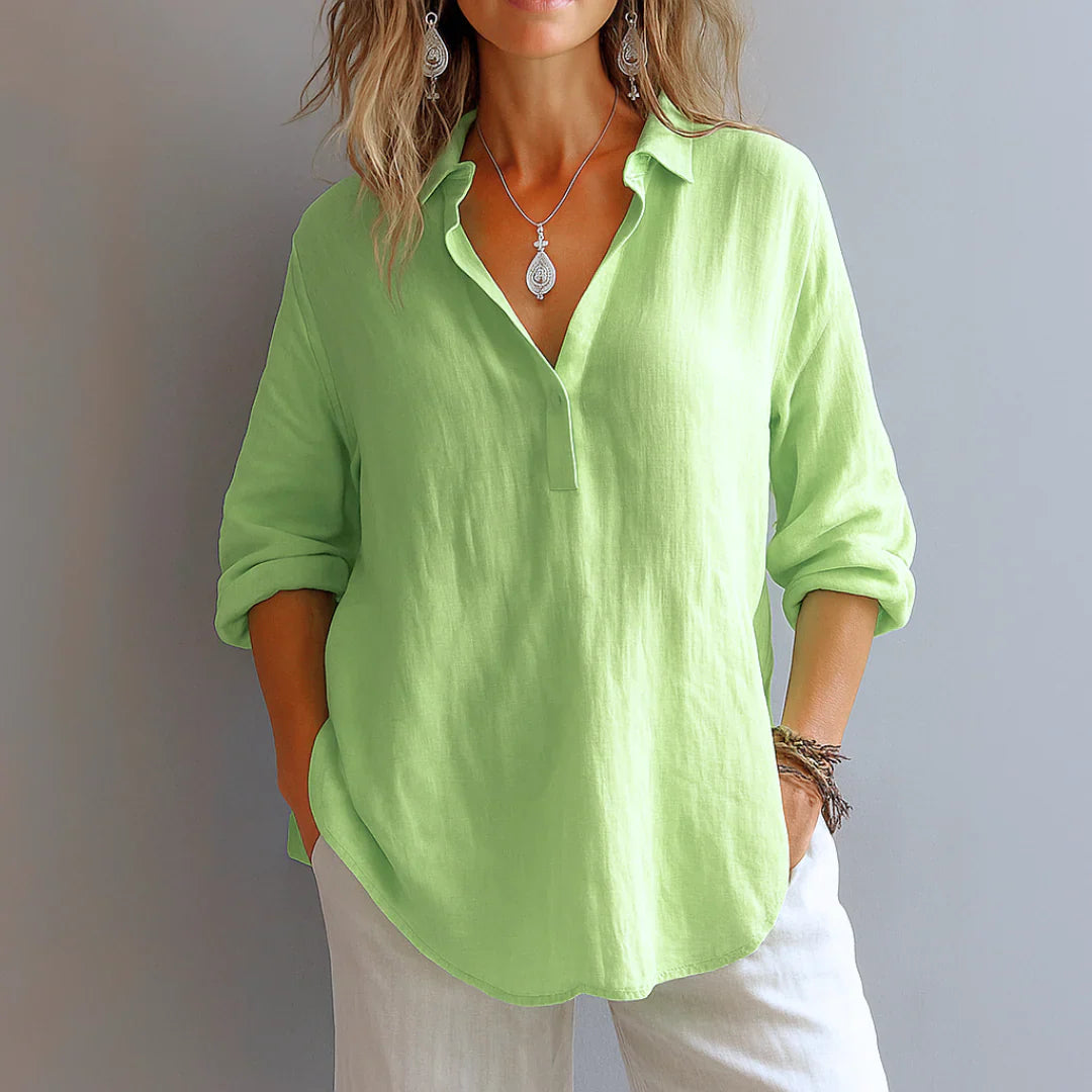 Avynna™ Relaxed Button Blouse