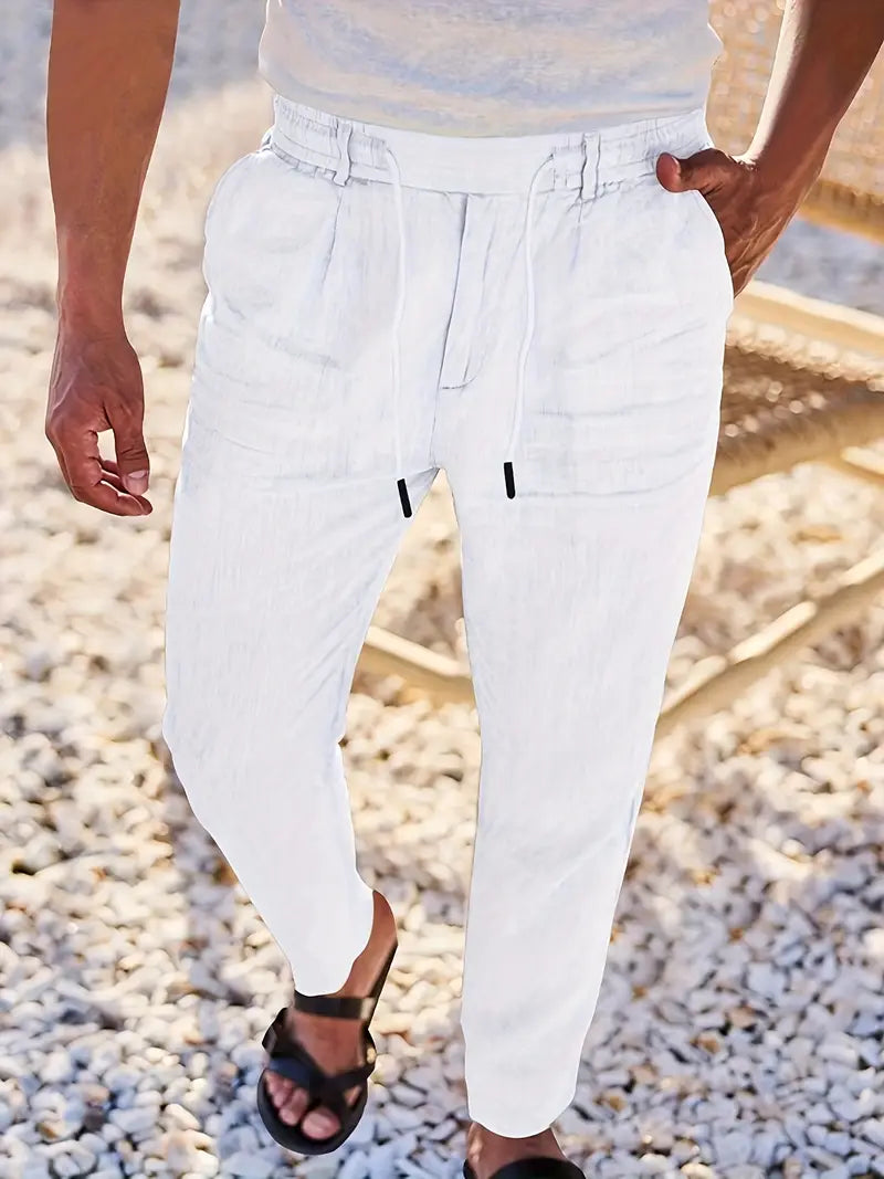 Soren™ – Coastal Linen Drawstring Pants