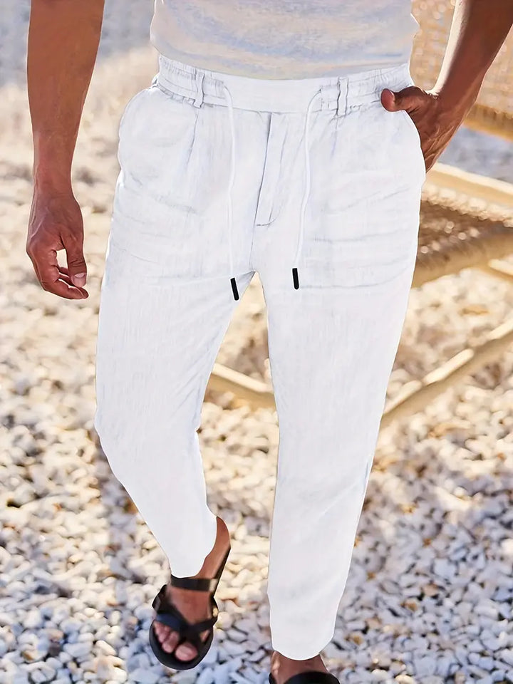 Soren™ – Coastal Linen Drawstring Pants