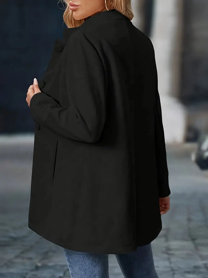 Solviera™ Elegant Buttoned Coat