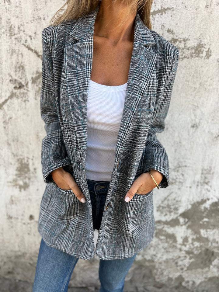 Brinora™ Classic Plaid Blazer