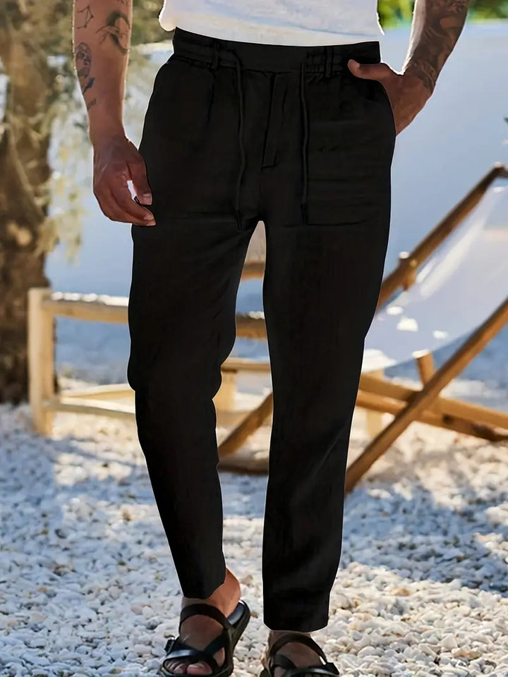Soren™ – Coastal Linen Drawstring Pants